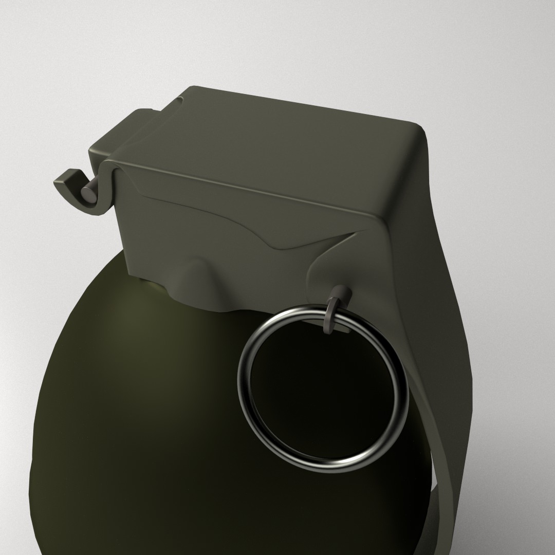 Fragmentation Grenade 3D model_1