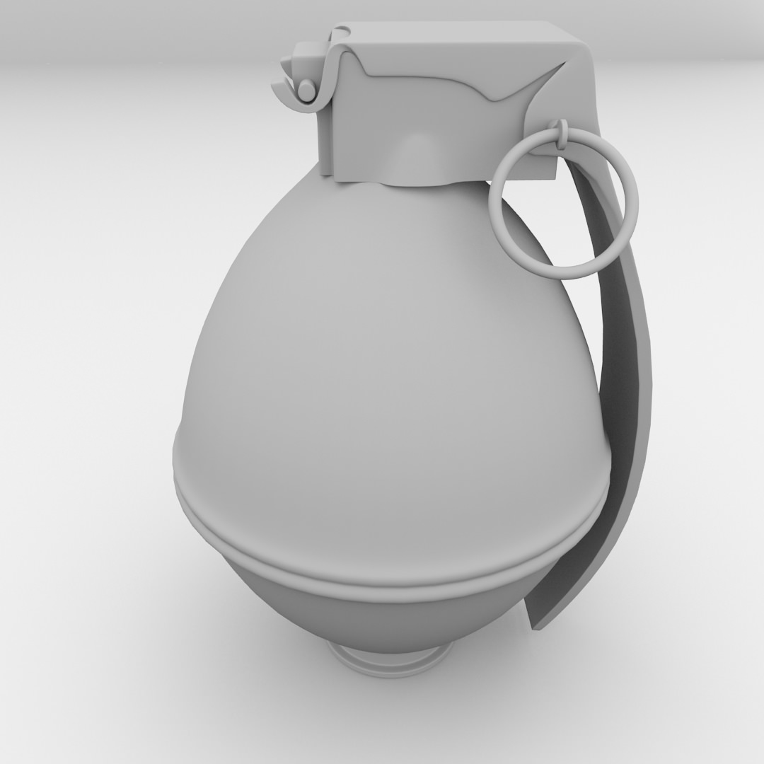 Fragmentation Grenade 3D model_3