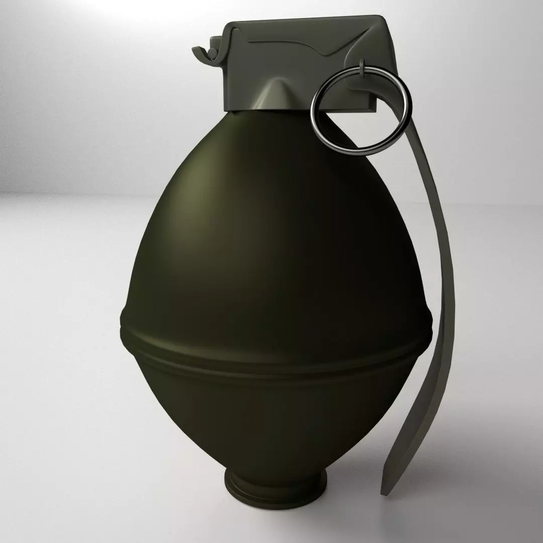 Fragmentation Grenade 3D model_0