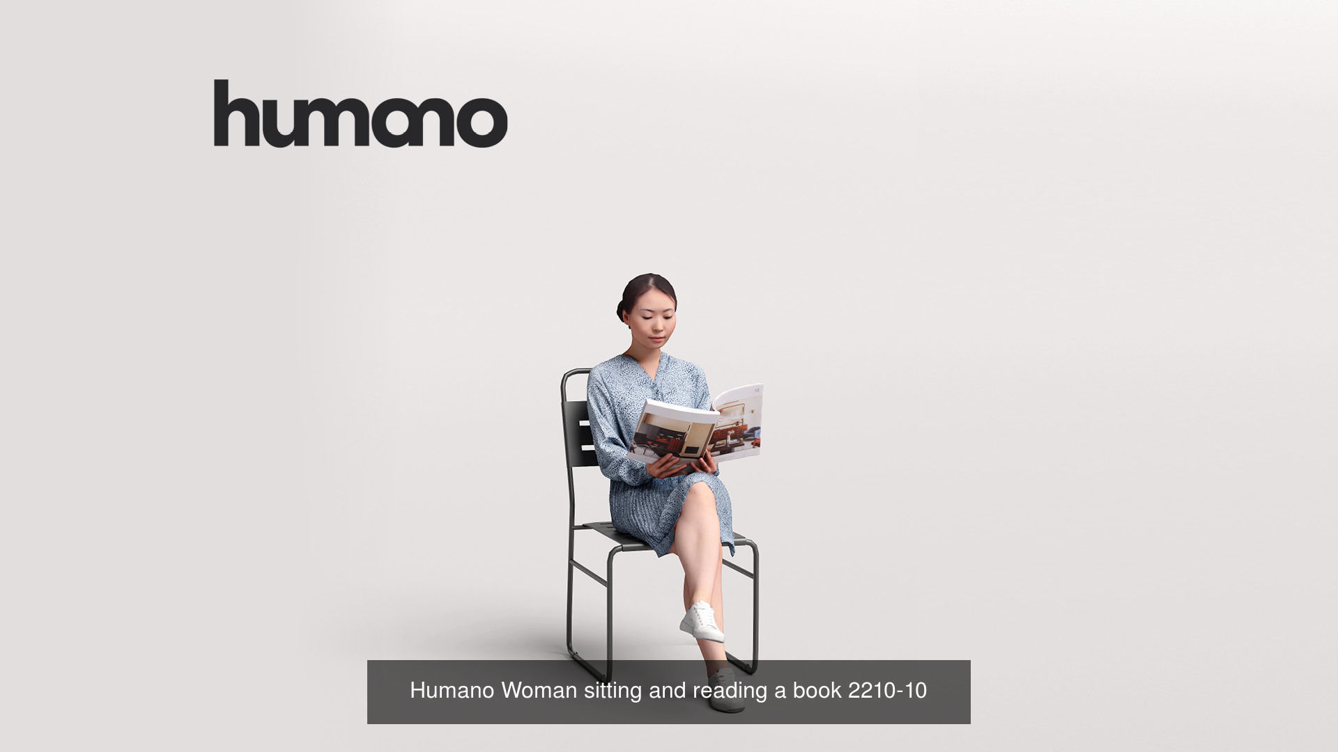 Humano 6-Pack - OUTDOOR GARDEN LEISURE PEOPLE - 6x 3D models B 3D Model Collection_3