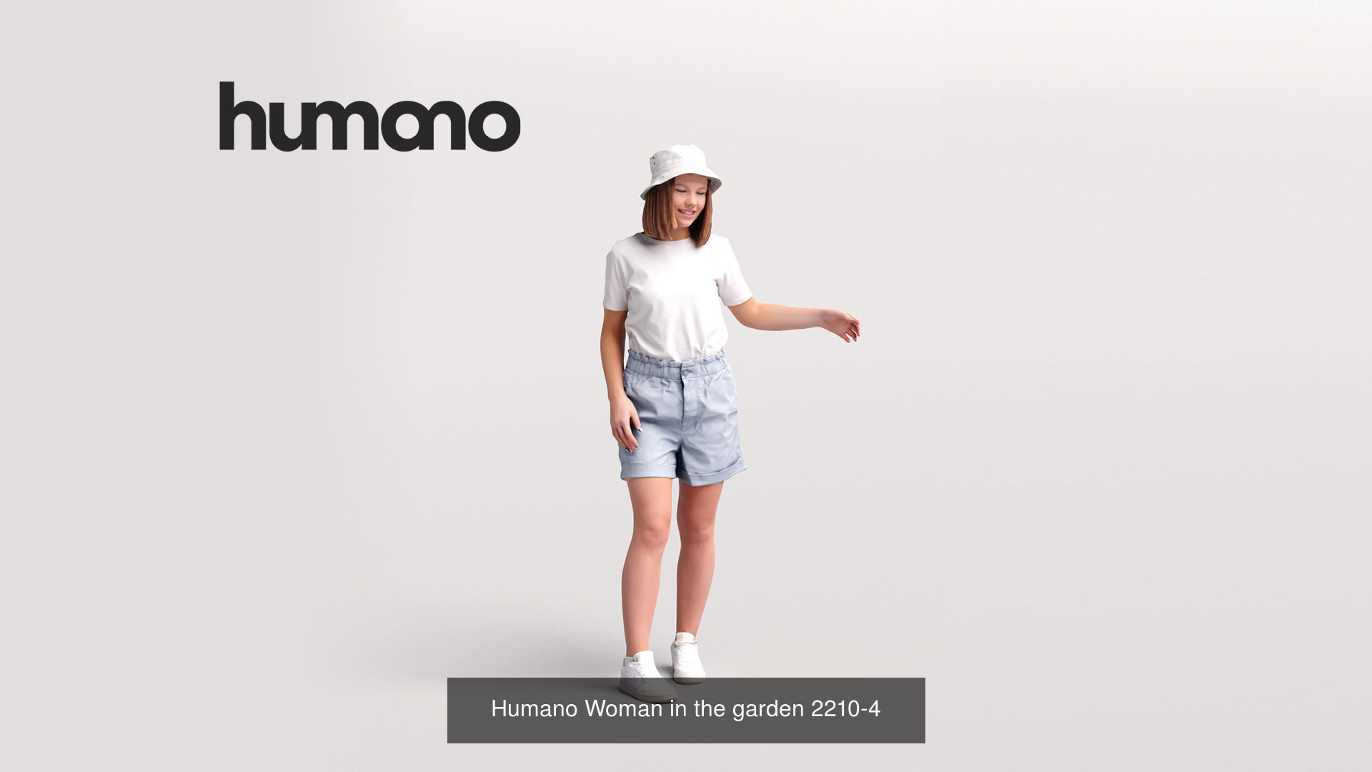 Humano 6-Pack - OUTDOOR GARDEN LEISURE PEOPLE - 6x 3D models B 3D Model Collection_5