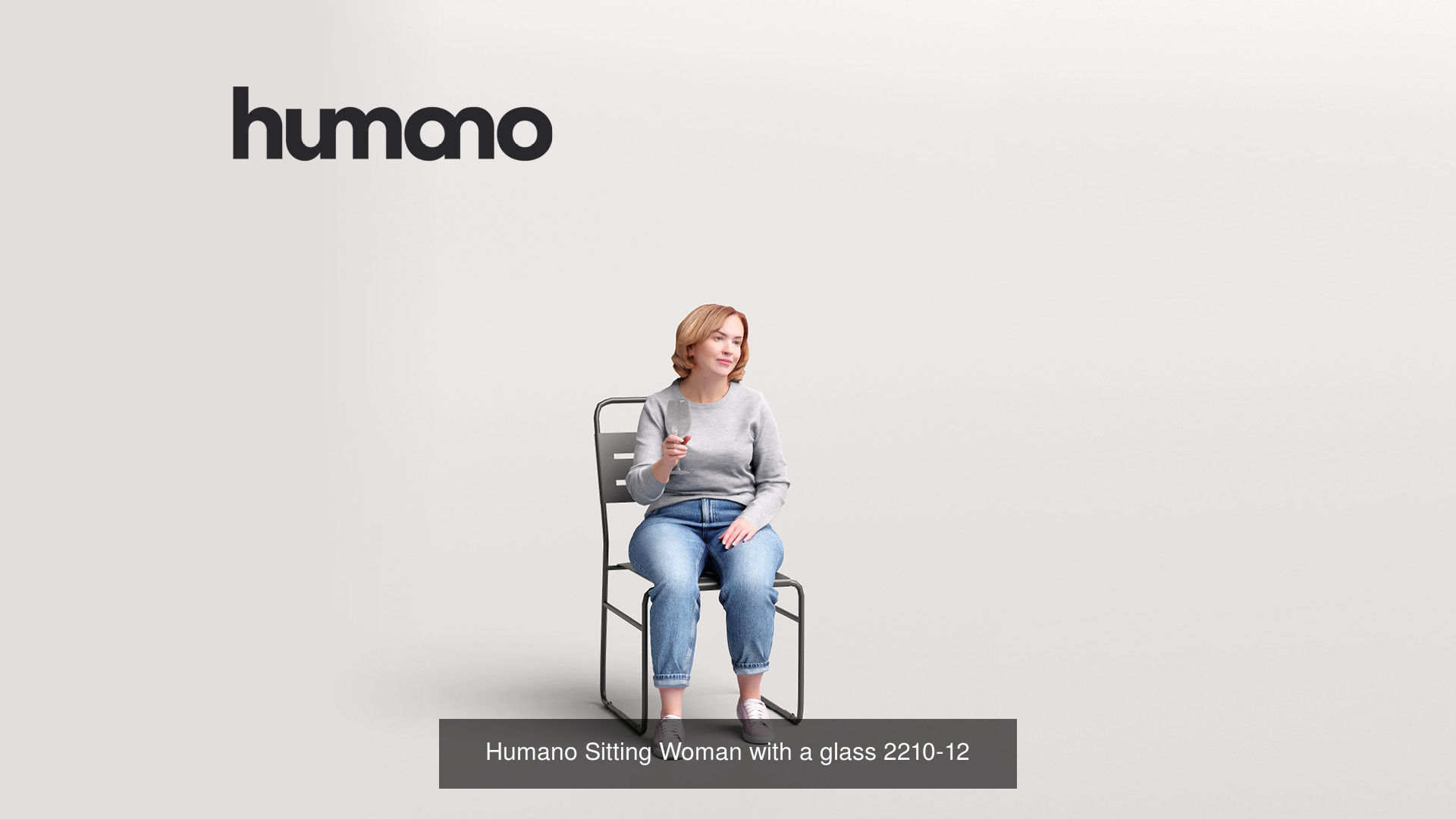 Humano 6-Pack - OUTDOOR GARDEN LEISURE PEOPLE - 6x 3D models B 3D Model Collection_1