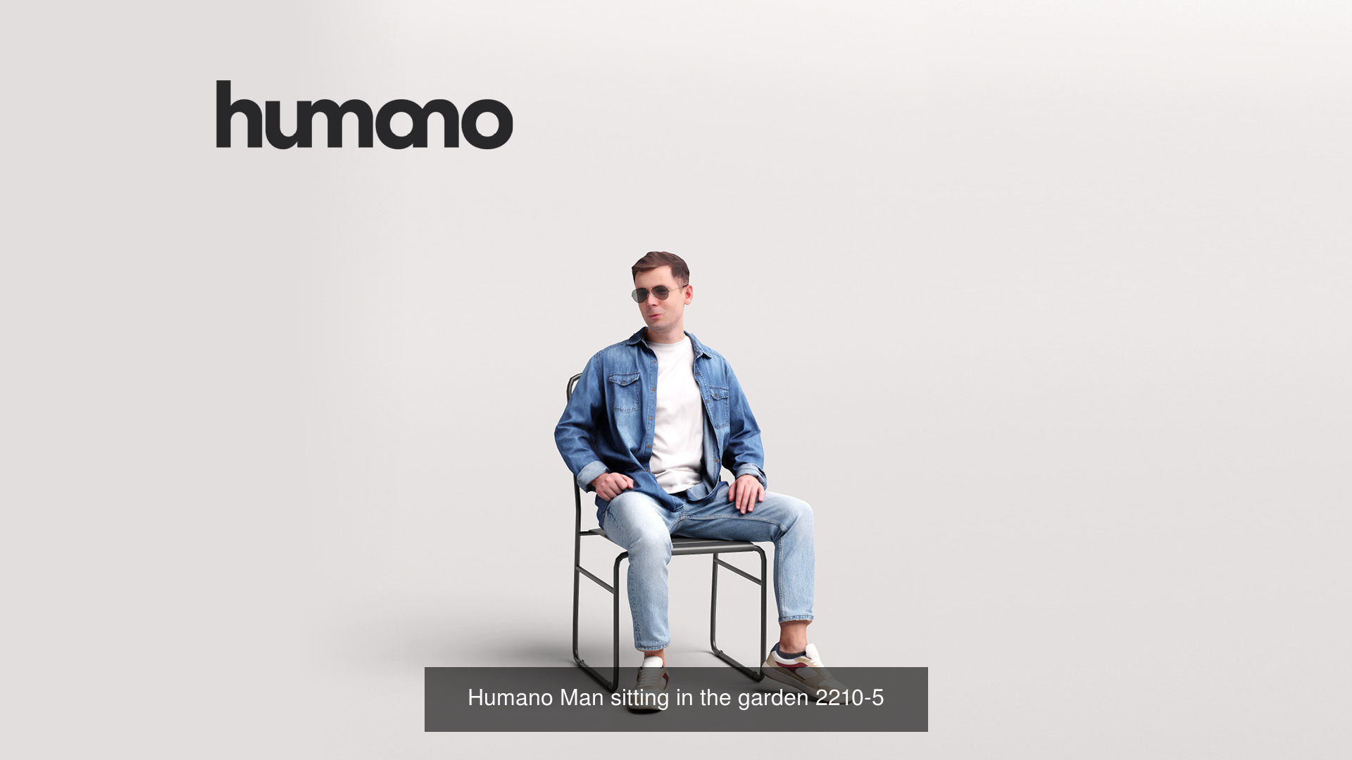 Humano 6-Pack - OUTDOOR GARDEN LEISURE PEOPLE - 6x 3D models B 3D Model Collection_4