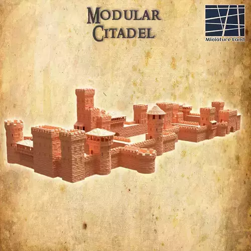 Modular Citadel Tabletop Terrain 28 MM 3D print model