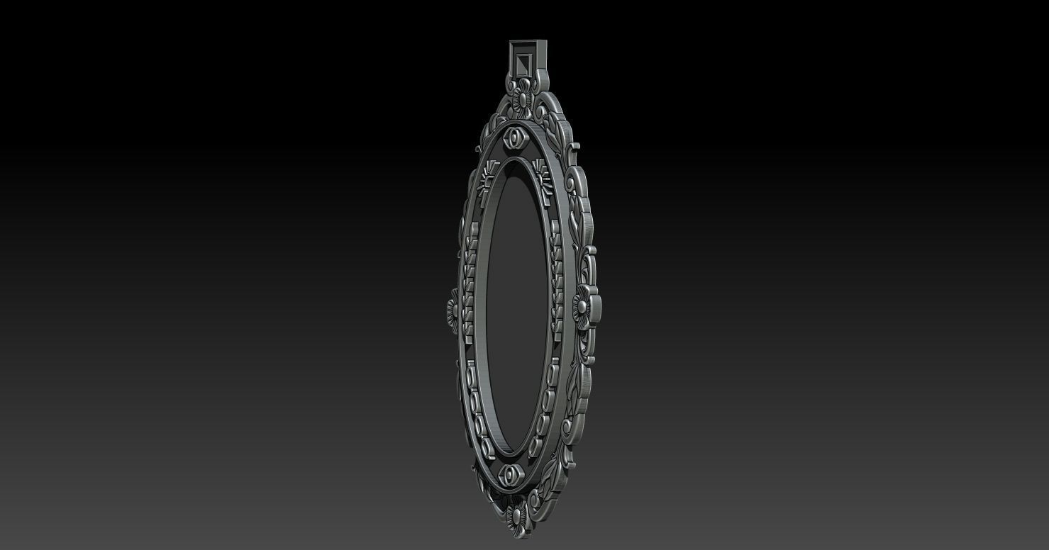 PICTURE FRAME PENDANT 3D print model_2