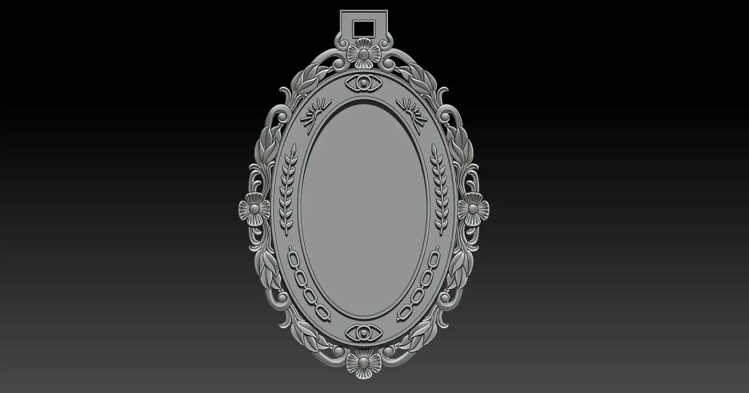 PICTURE FRAME PENDANT 3D print model_0