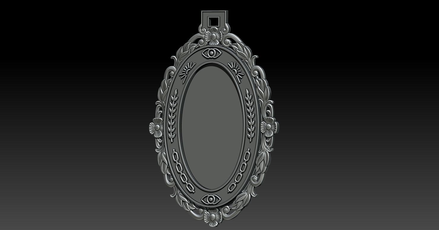 PICTURE FRAME PENDANT 3D print model_1