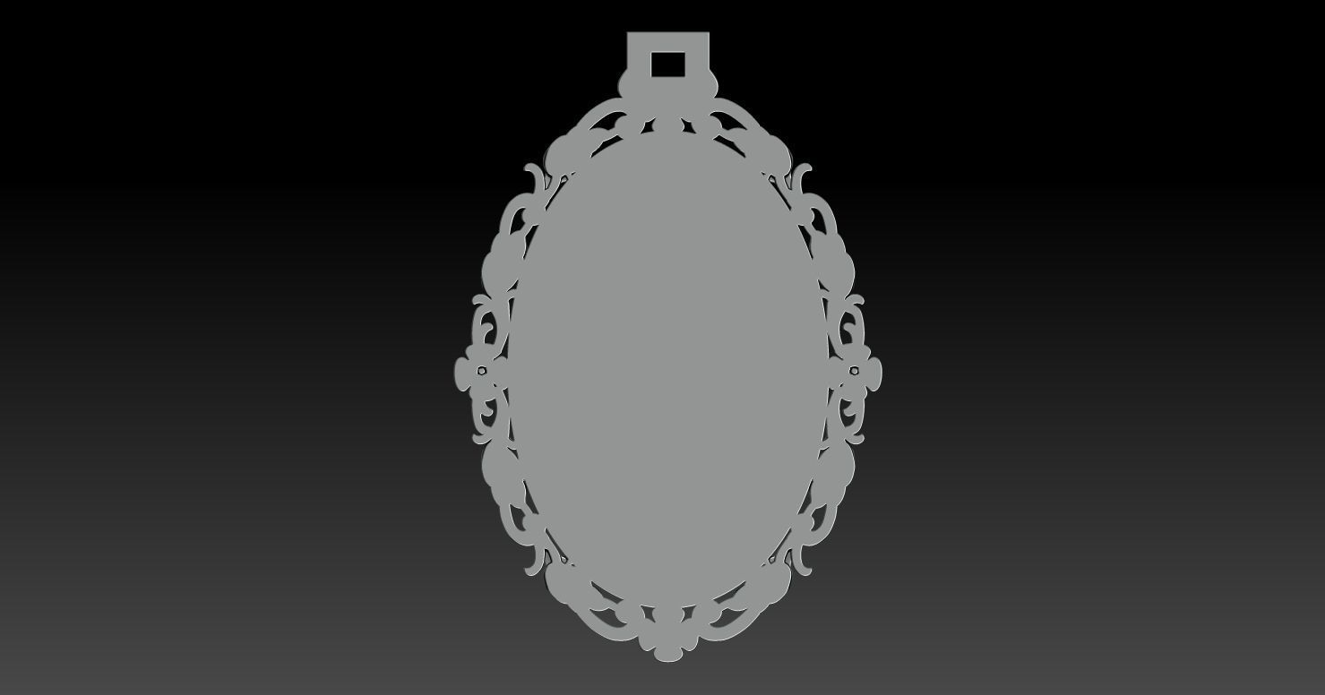 PICTURE FRAME PENDANT 3D print model_3