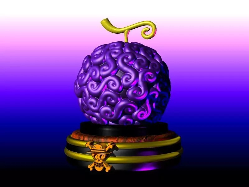 FRUTA DEL DIABLO GOMU GOMU ONE PIECE LUFFY 3D print model_0