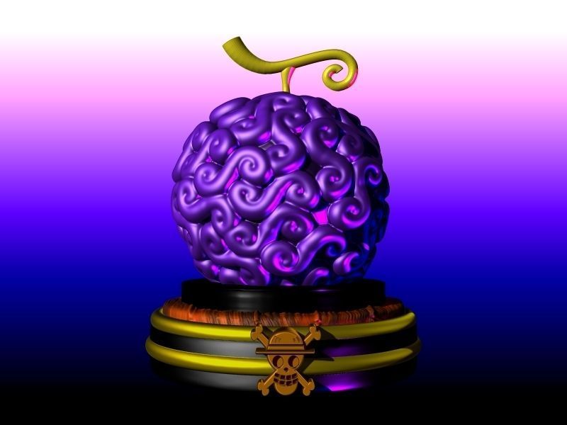 FRUTA DEL DIABLO GOMU GOMU ONE PIECE LUFFY 3D print model_1