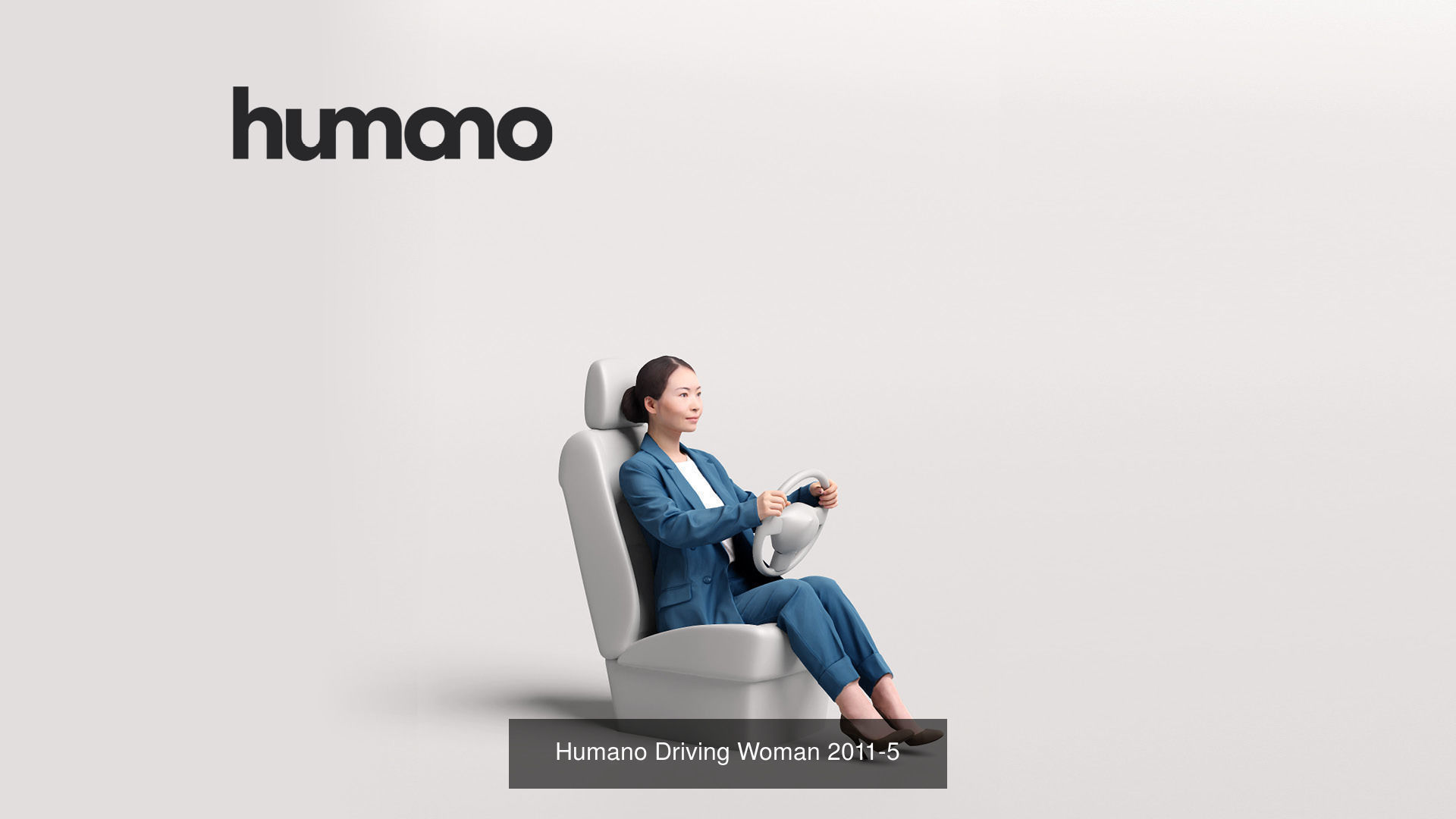 Humano 6-Pack - PEOPLE FOR CARS - 6x 3D models A 3D Model Collection_5