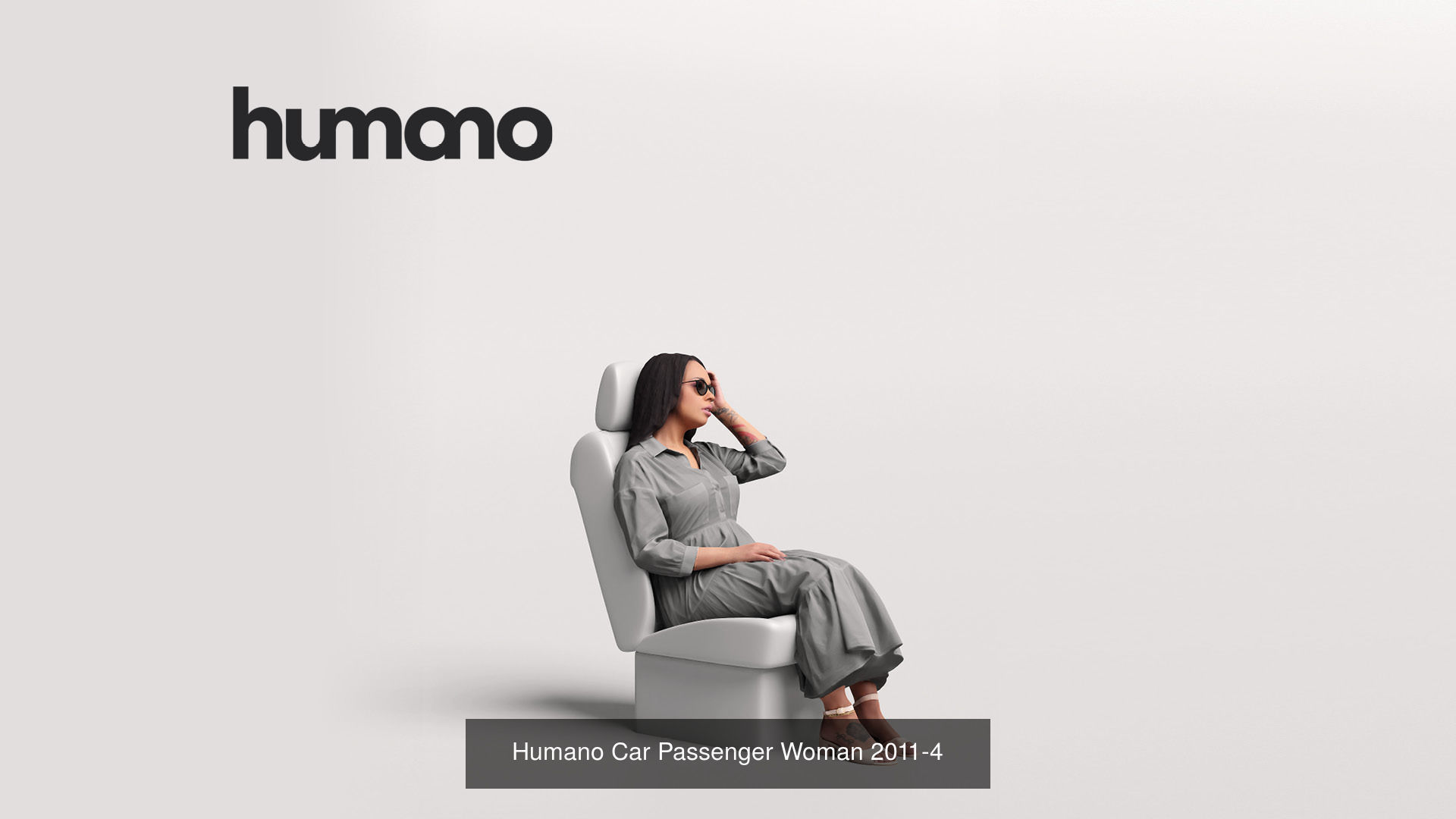 Humano 6-Pack - PEOPLE FOR CARS - 6x 3D models A 3D Model Collection_4