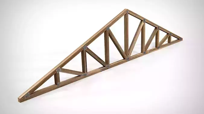 Wooden Truss Triple Howe PBR