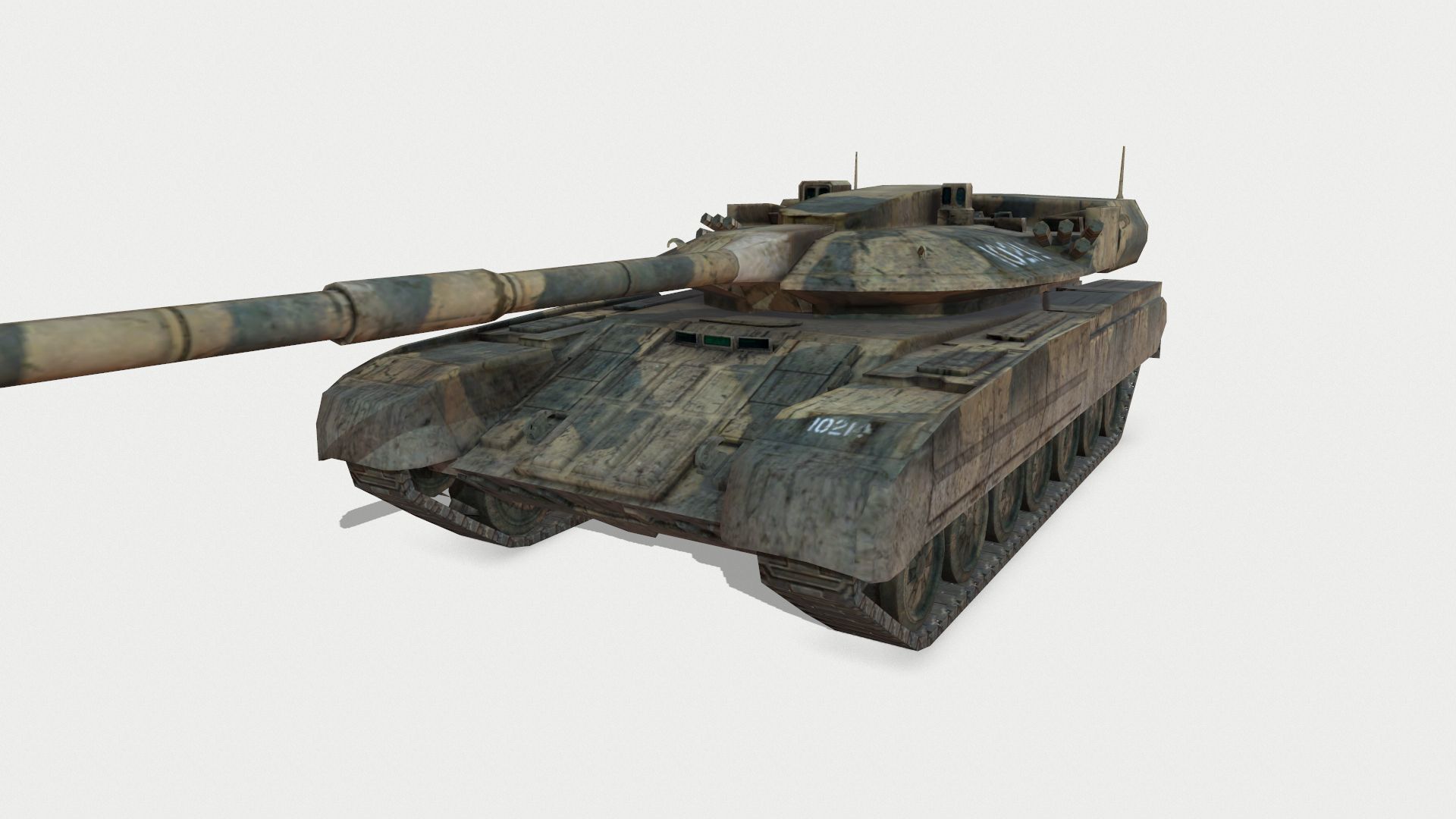 Tank T-95 Low-poly 3D model_1
