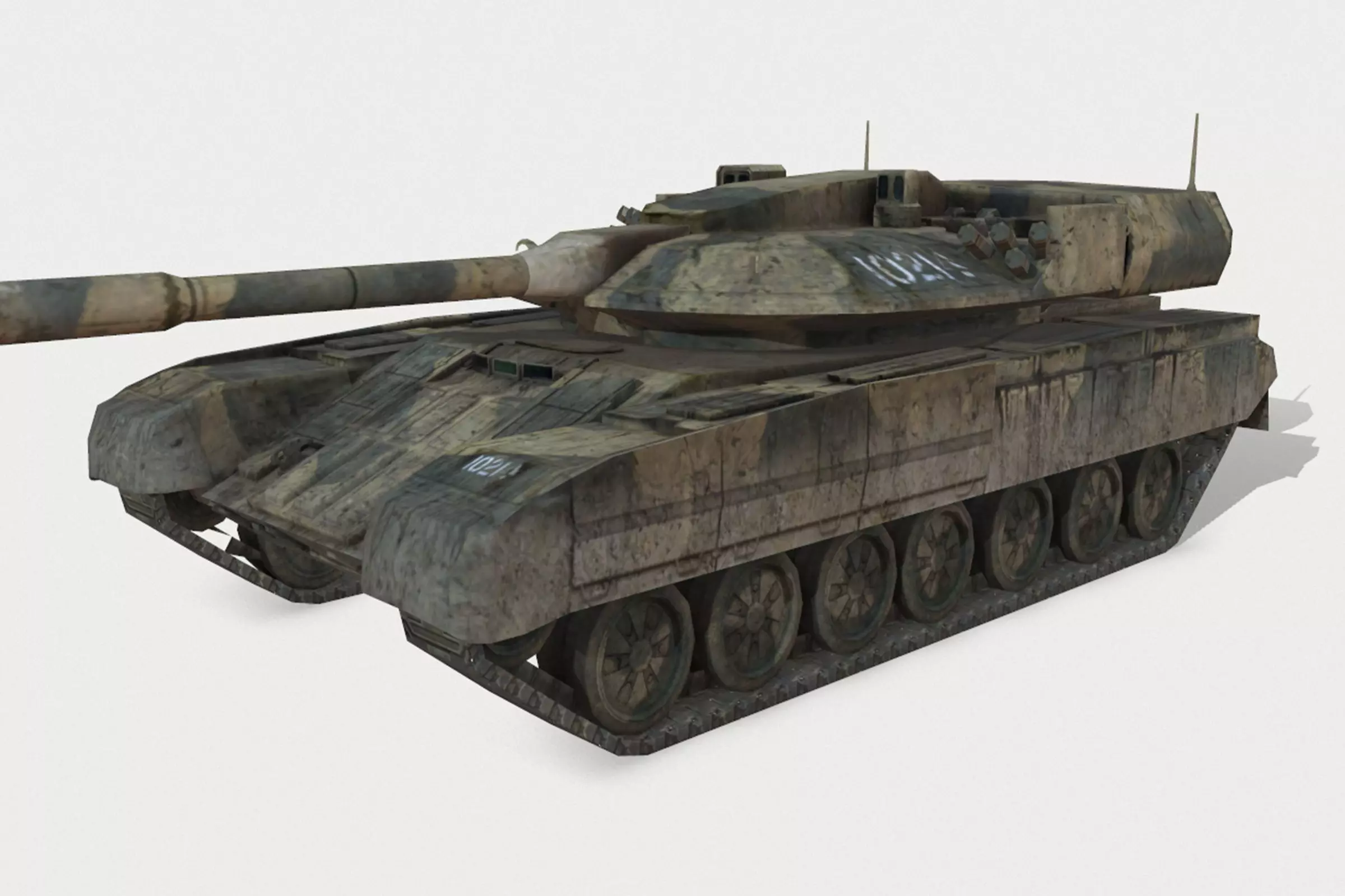 Tank T-95 Low-poly 3D model_0