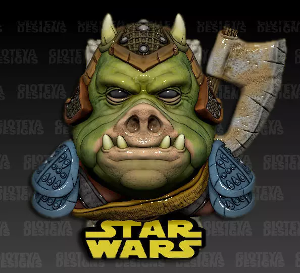 Starwars Gamorrean Guard 3D model_0