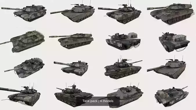 Tank pack 3D Model Collection