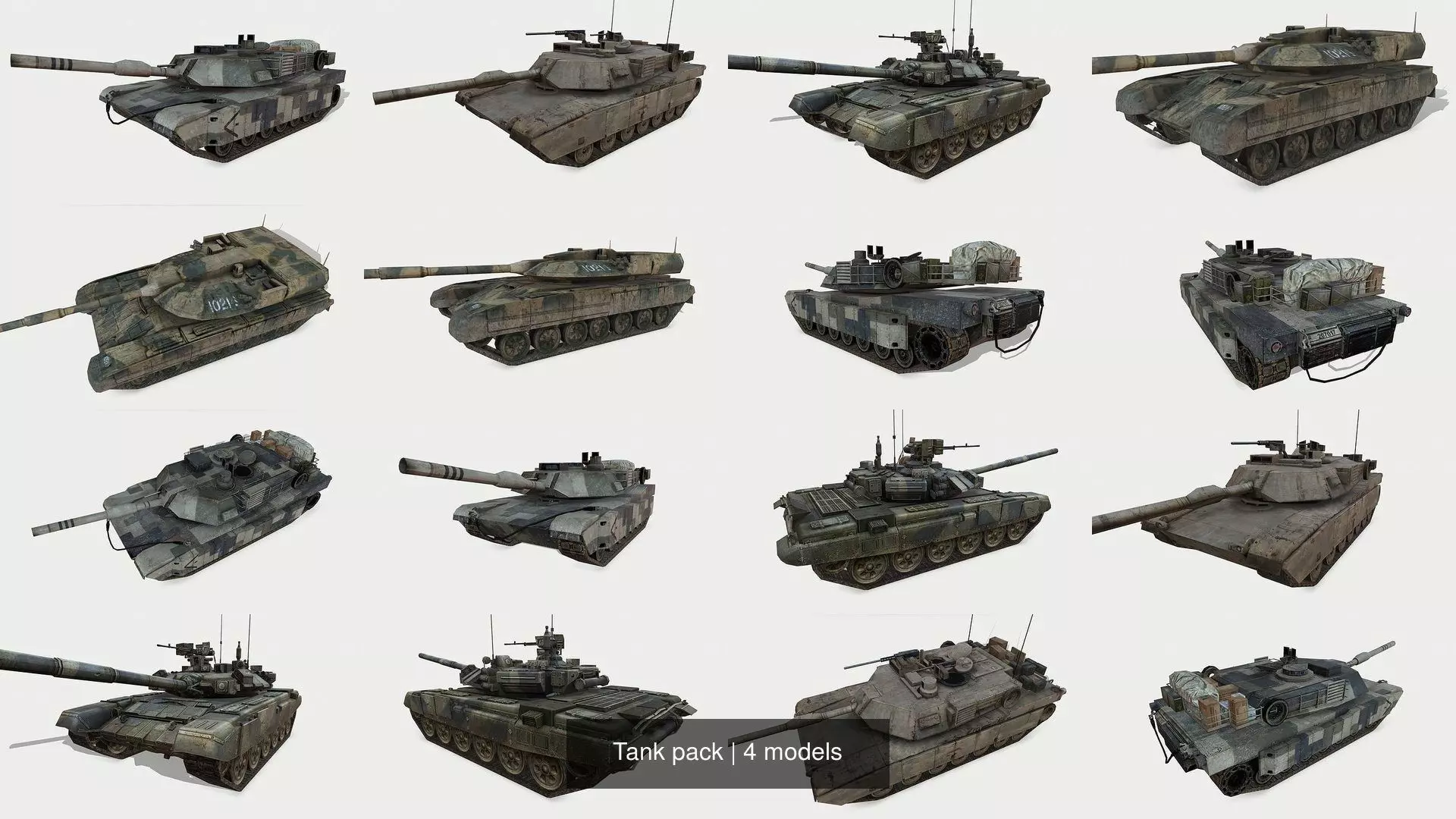 Tank pack 3D Model Collection_0