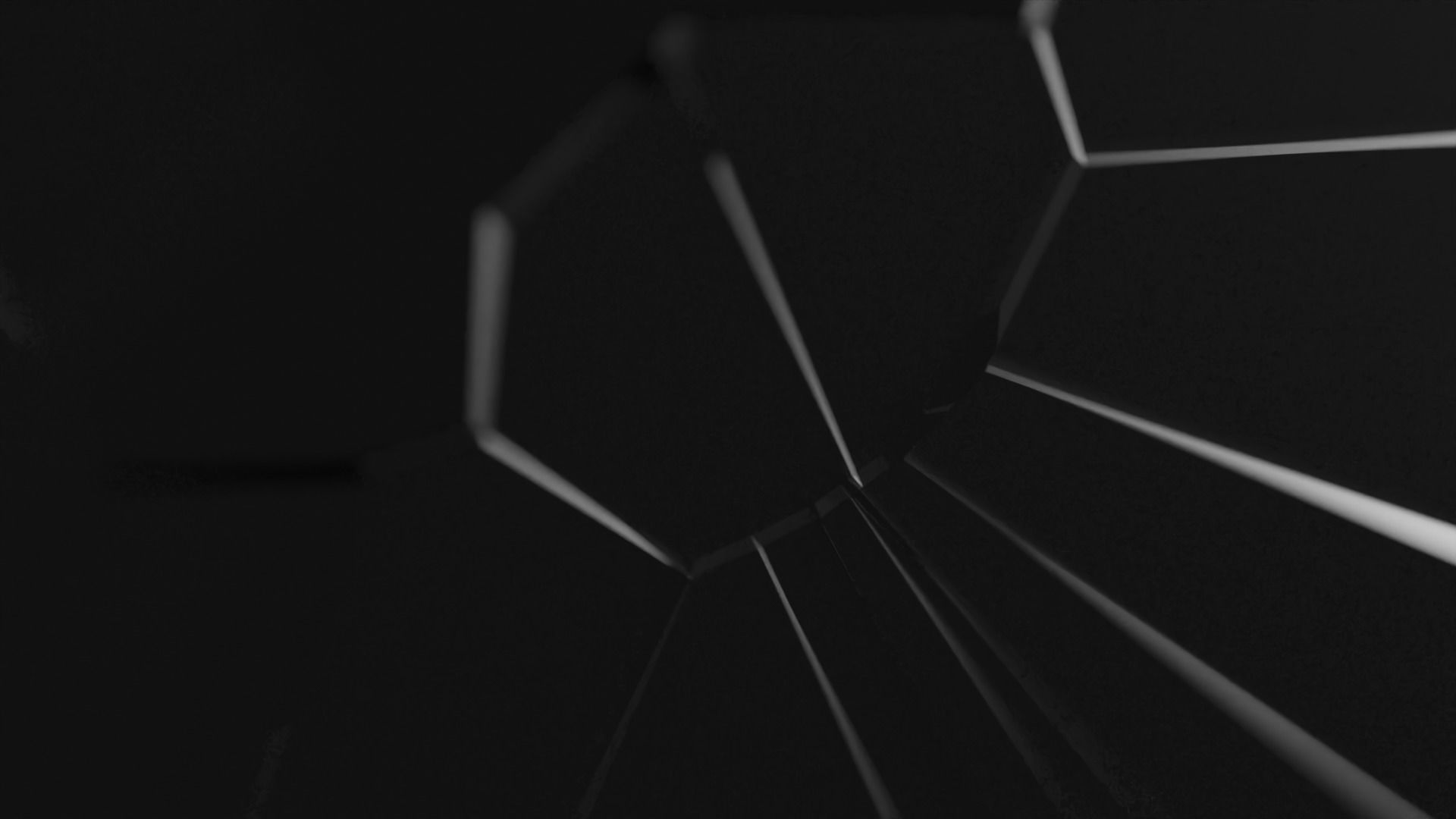 Broken Window Glass Set Low-poly 3D model_4