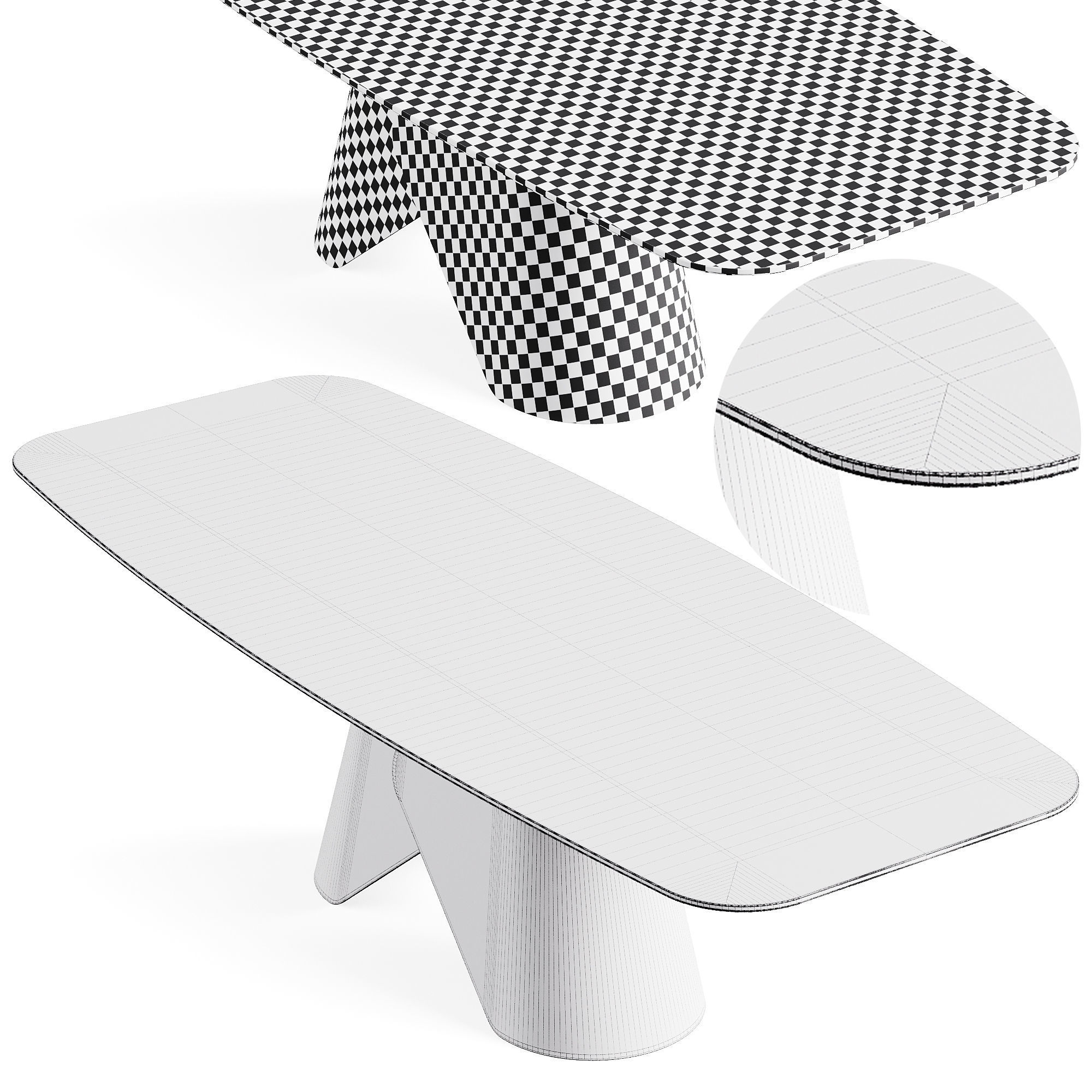 Cattelan Scott Keramik Table 3D model_7