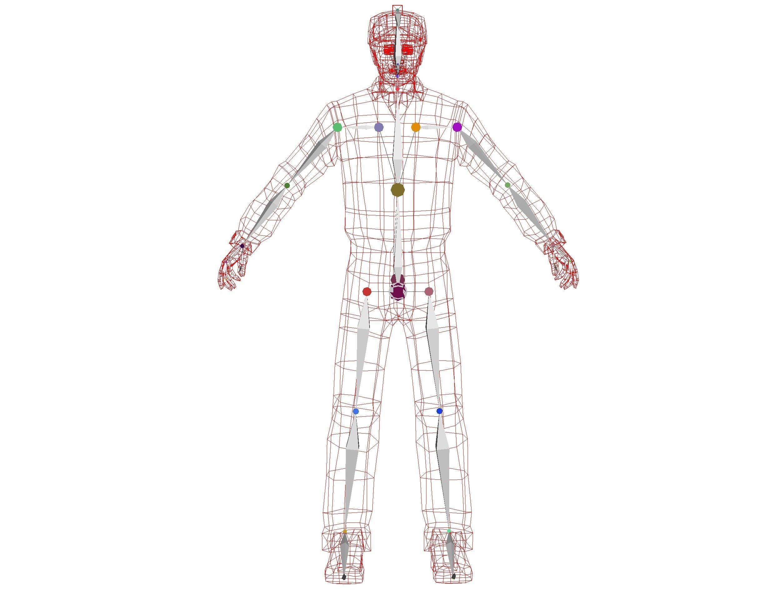 Man - Male Lab Technician Uniform Low-poly 3D model_15
