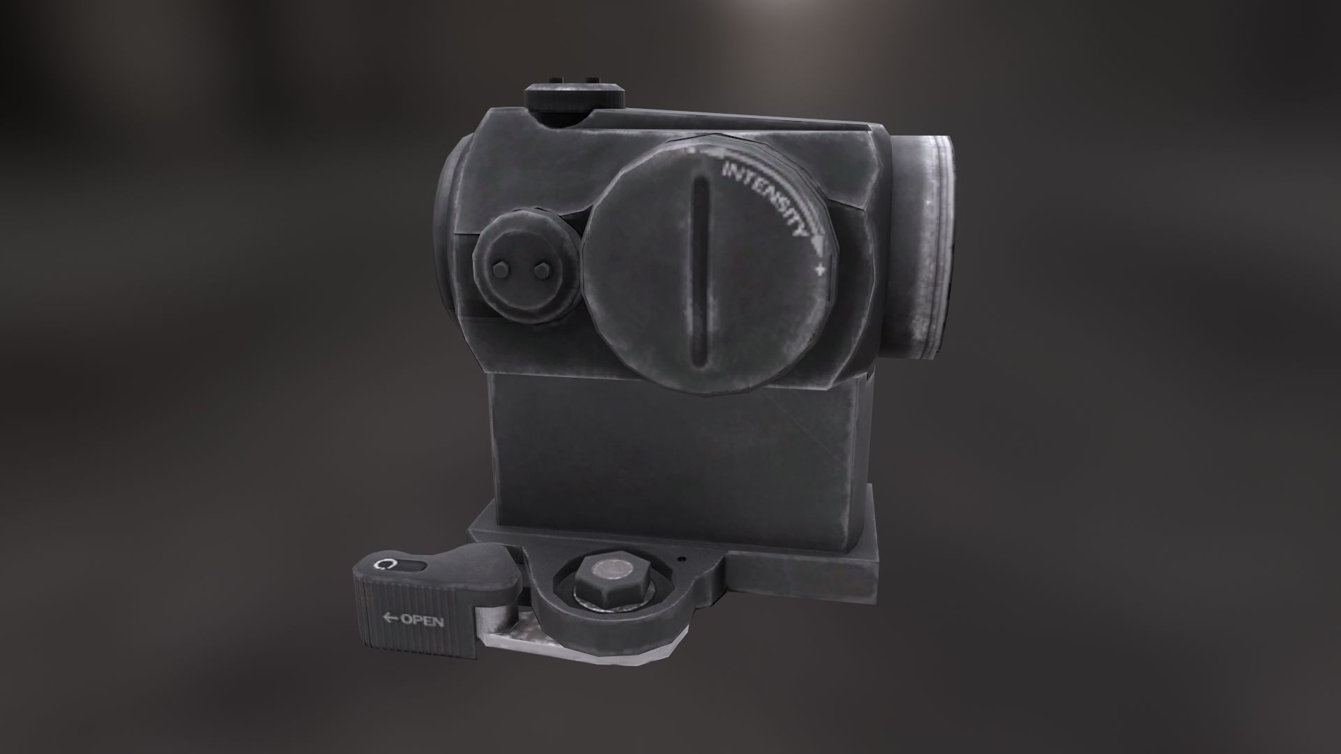 Rifle Scope Micro T-1 Low-poly 3D model_2