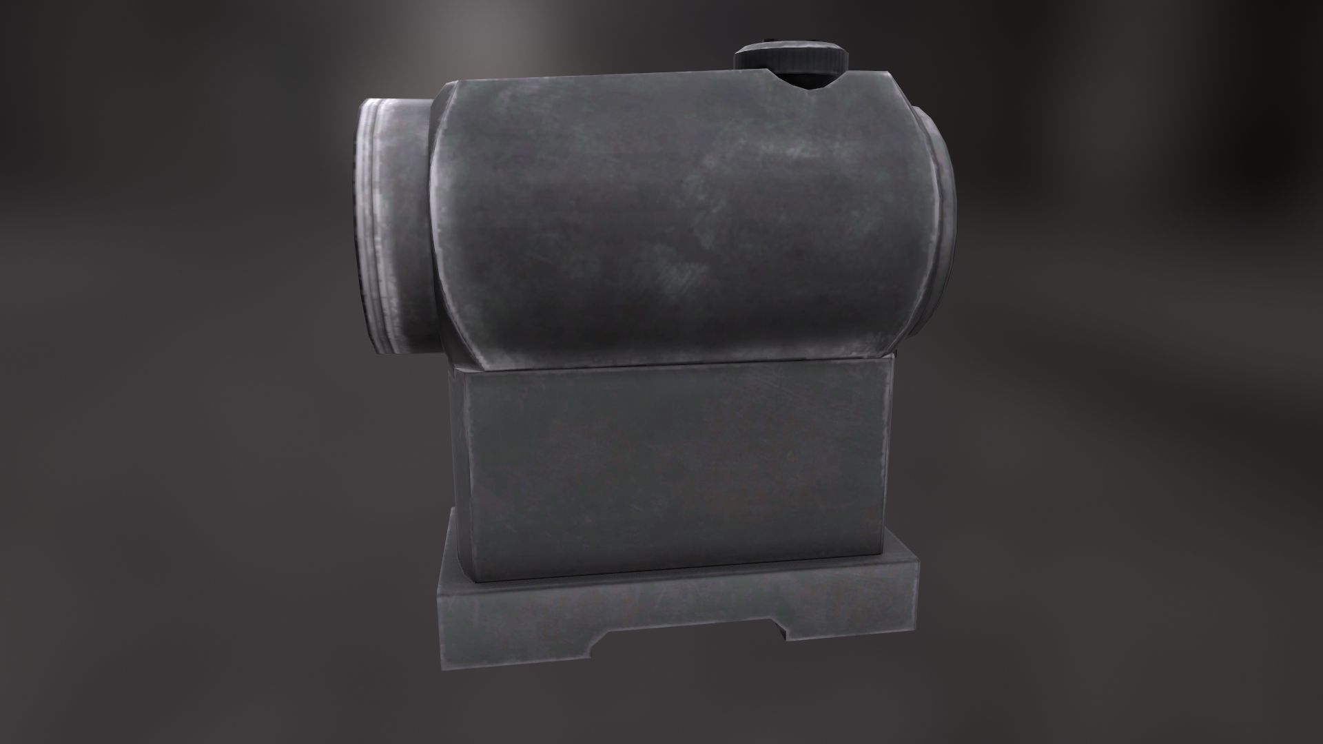 Rifle Scope Micro T-1 Low-poly 3D model_3