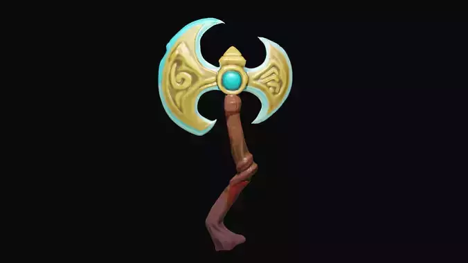 3D Axe Model Stylized 