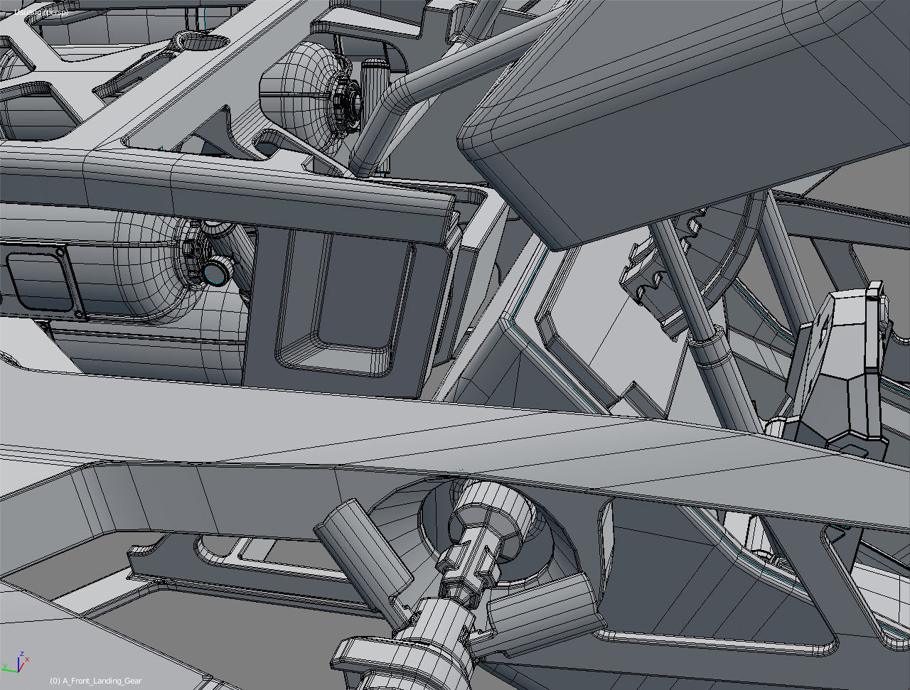 Fully rigged animated Space Fighter 3D model_13