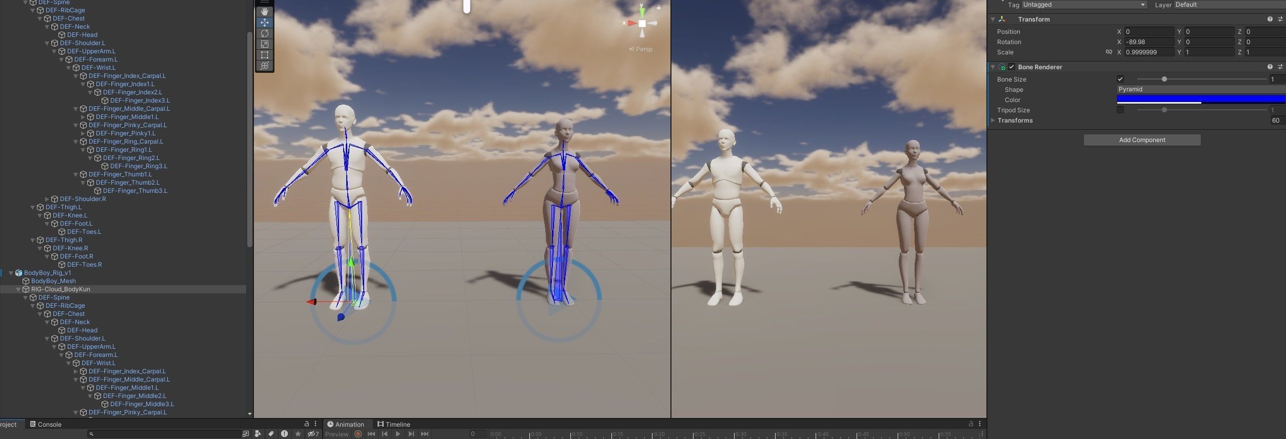 Body Animated Rig 3D model_8