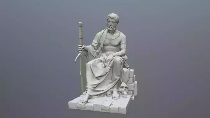 Man Statue 3D print model