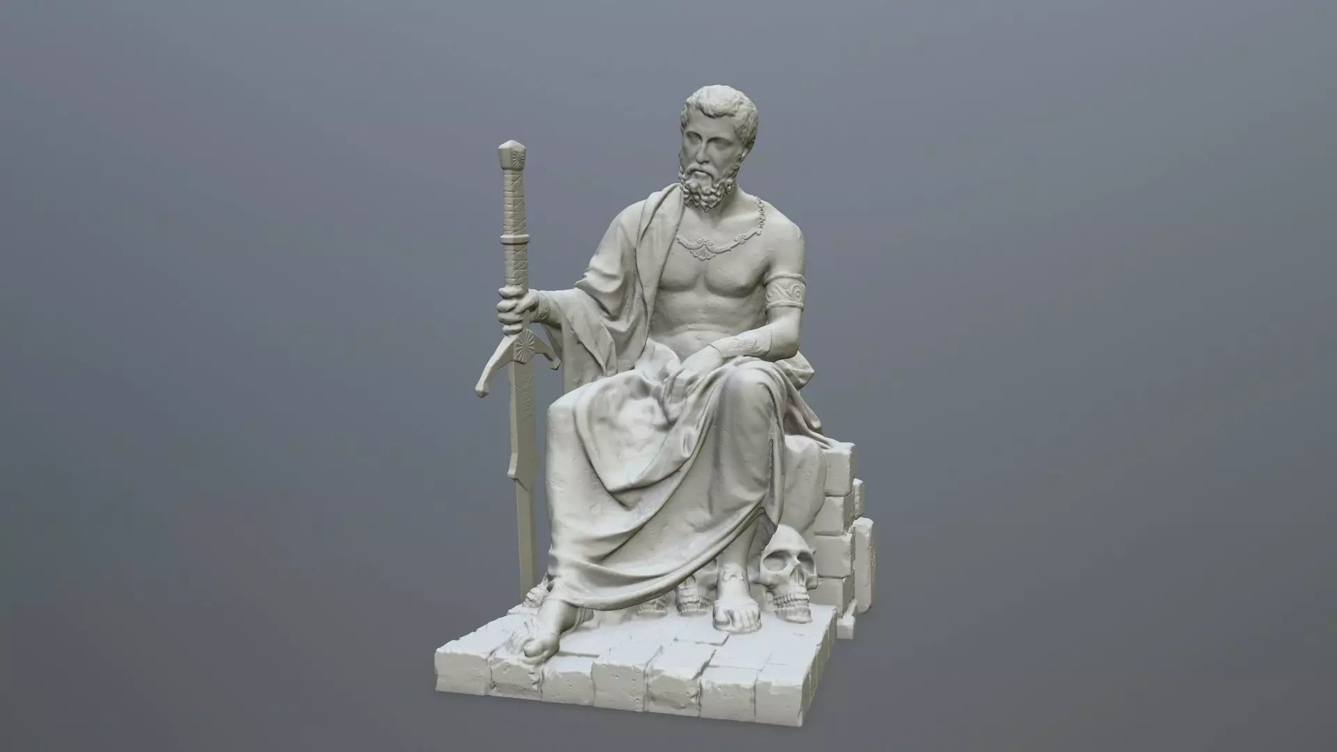 Man Statue 3D print model