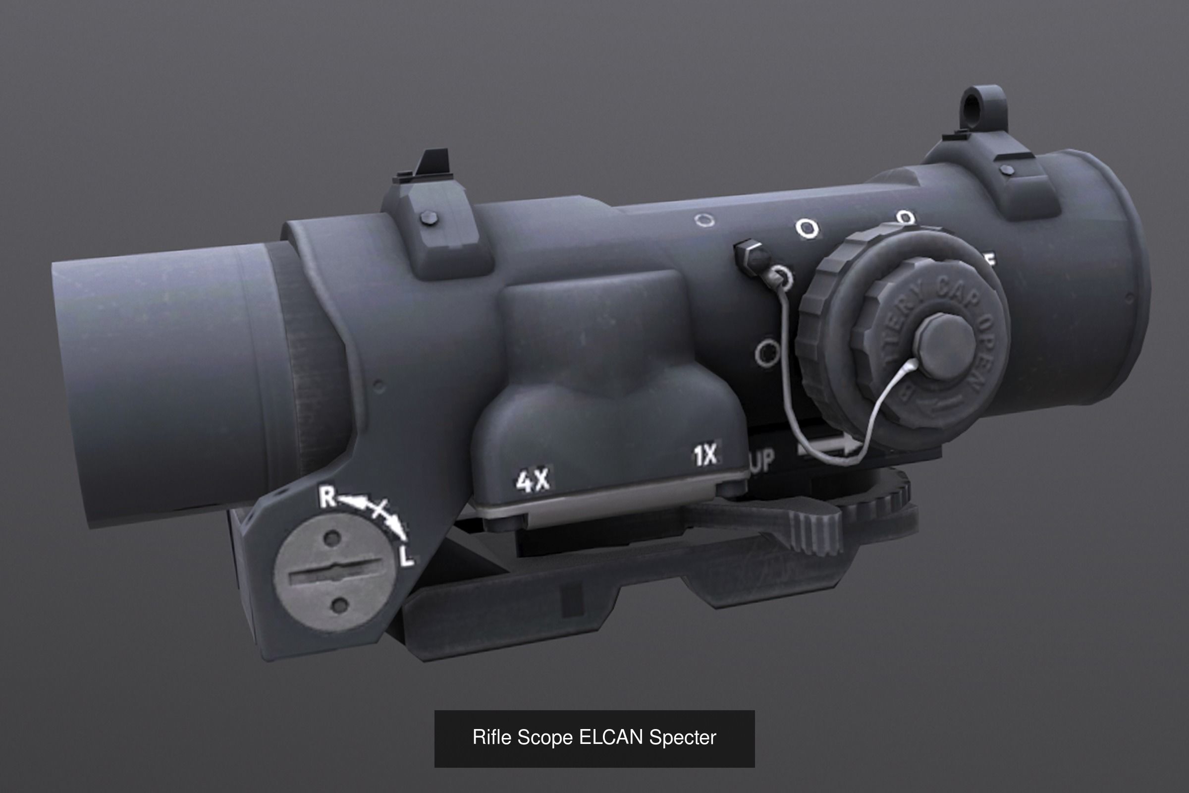 Rifle Scope Pack 3D Model Collection_3