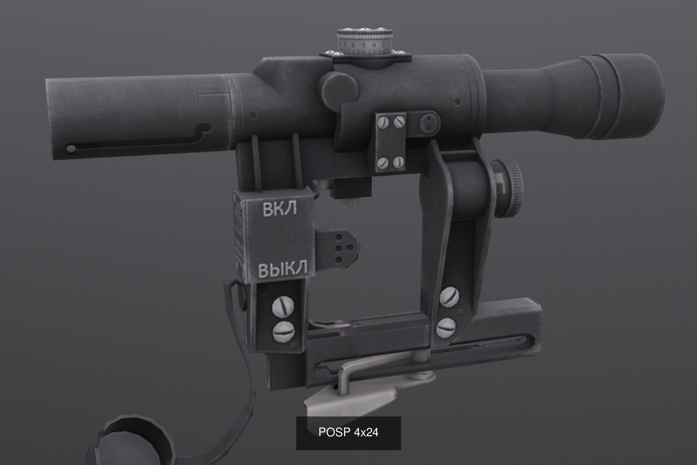 Rifle Scope Pack 3D Model Collection_6