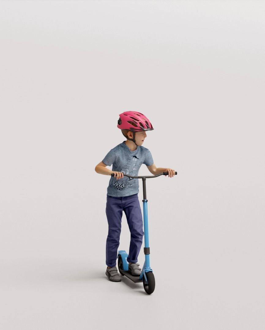Humano 20-Collection 10 KIDS- PLAYING - 20x 3D models  3D model_16