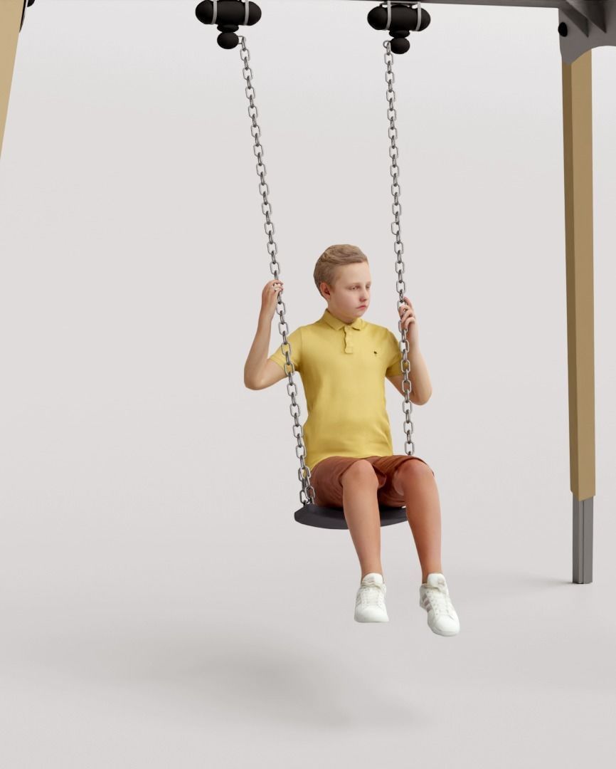 Humano 20-Collection 10 KIDS- PLAYING - 20x 3D models  3D model_45