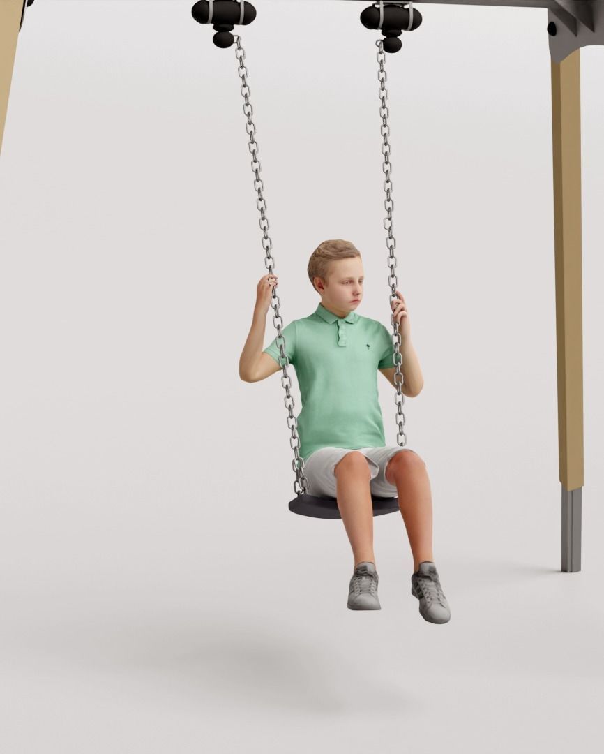Humano 20-Collection 10 KIDS- PLAYING - 20x 3D models  3D model_26