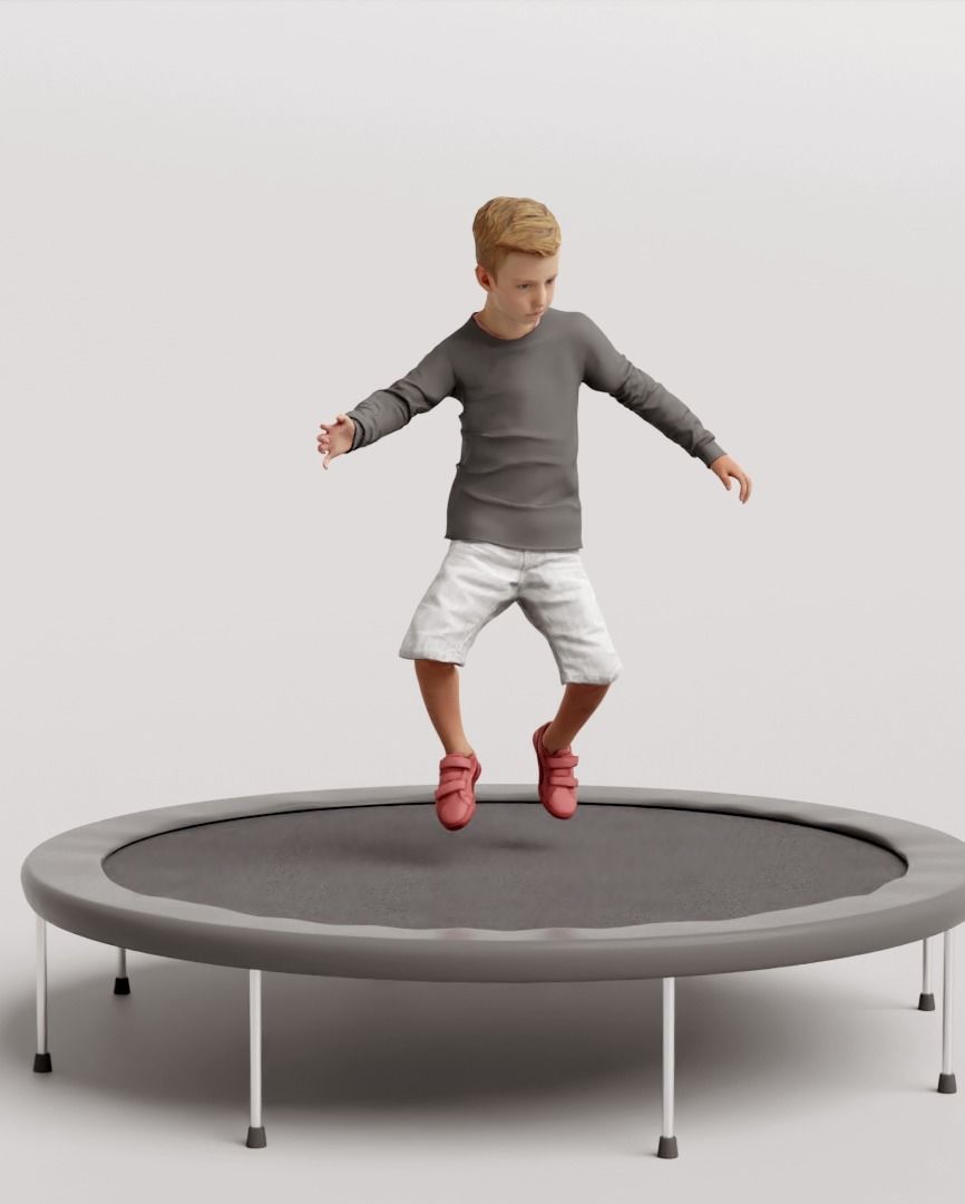 Humano 20-Collection 10 KIDS- PLAYING - 20x 3D models  3D model_9