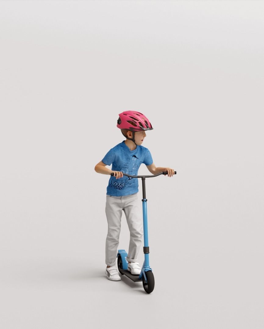 Humano 20-Collection 10 KIDS- PLAYING - 20x 3D models  3D model_28