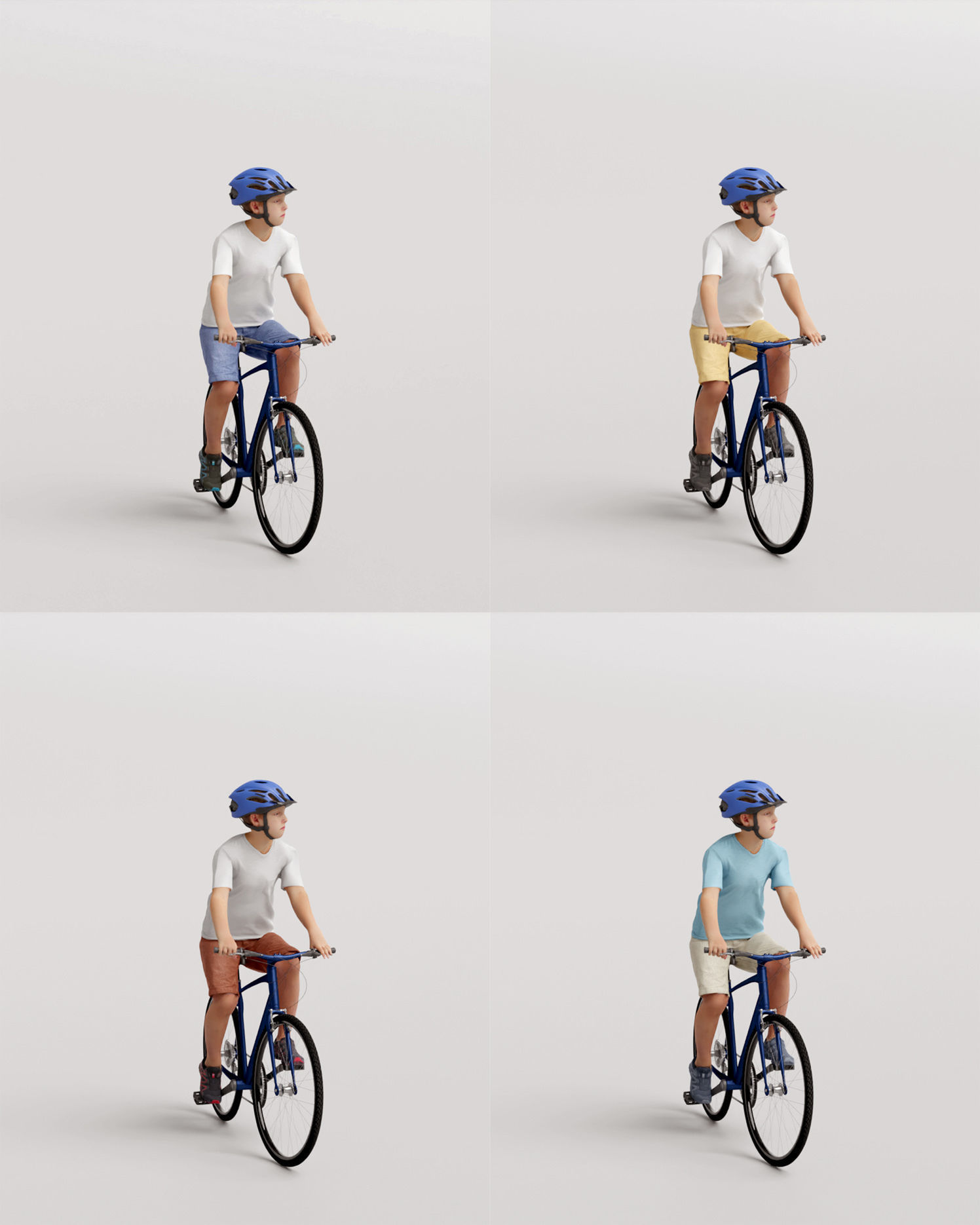 Humano 20-Collection 10 KIDS- PLAYING - 20x 3D models  3D model_69