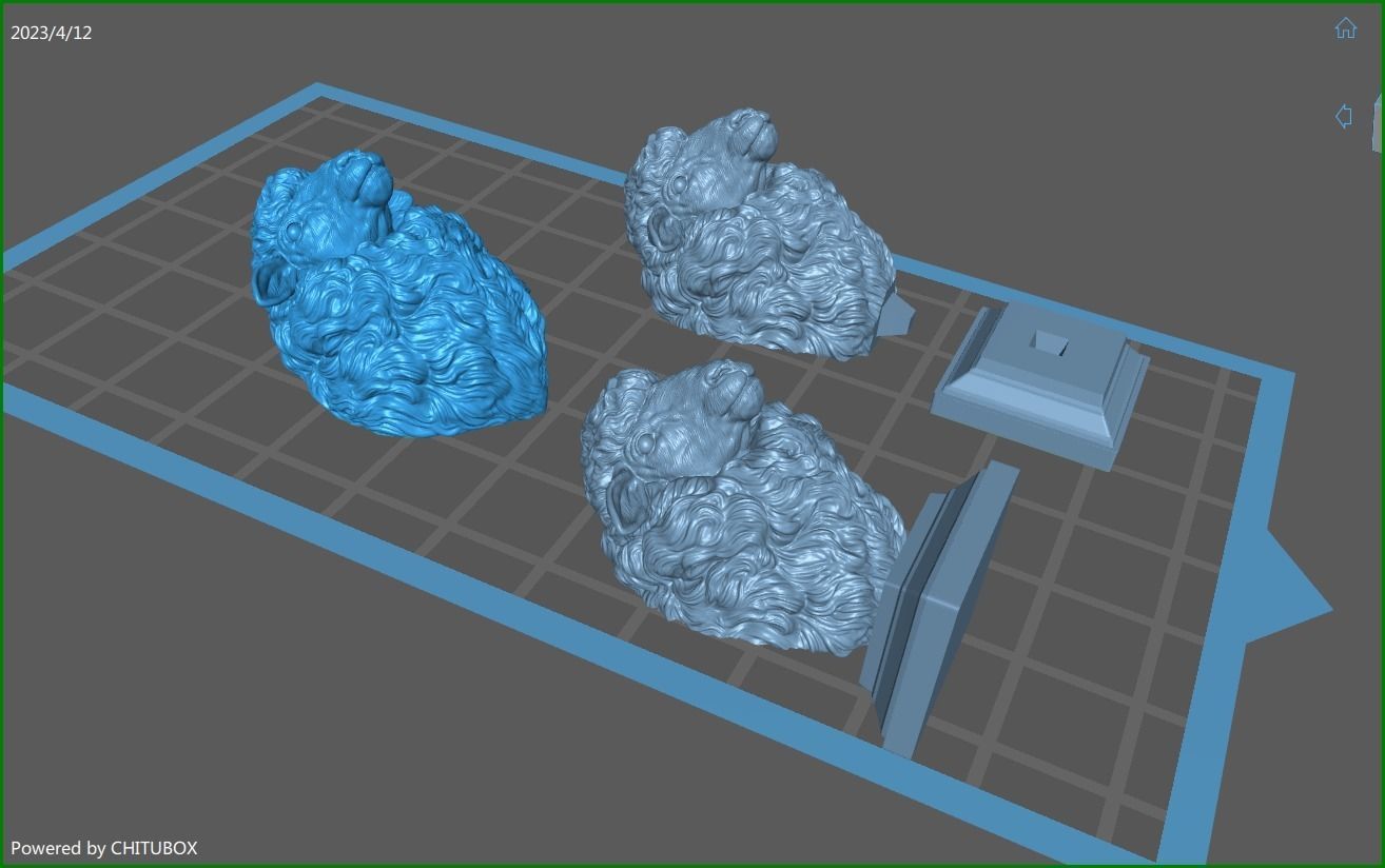 Sheep head 3D print model_23