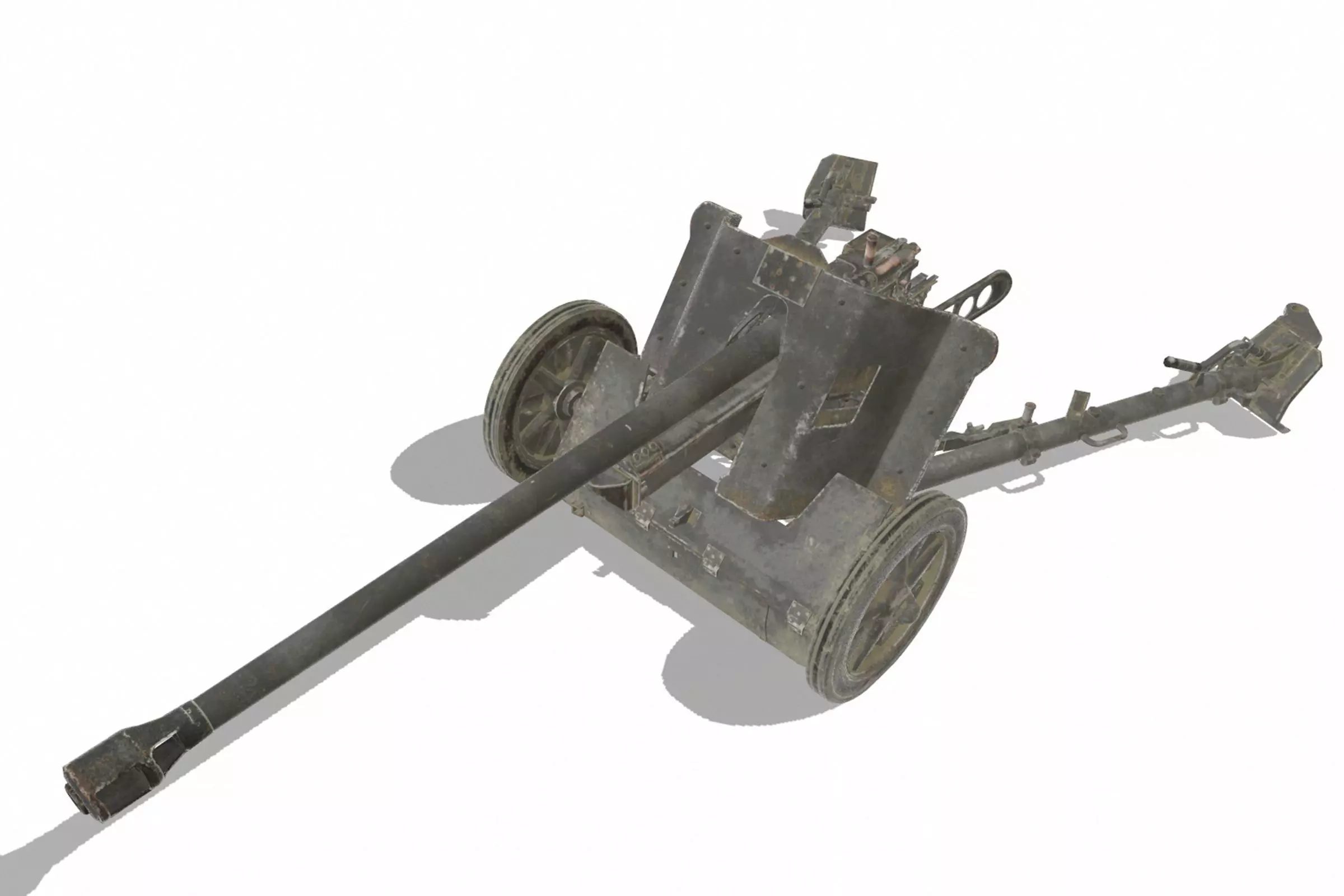 Pak 38 Low-poly 3D model