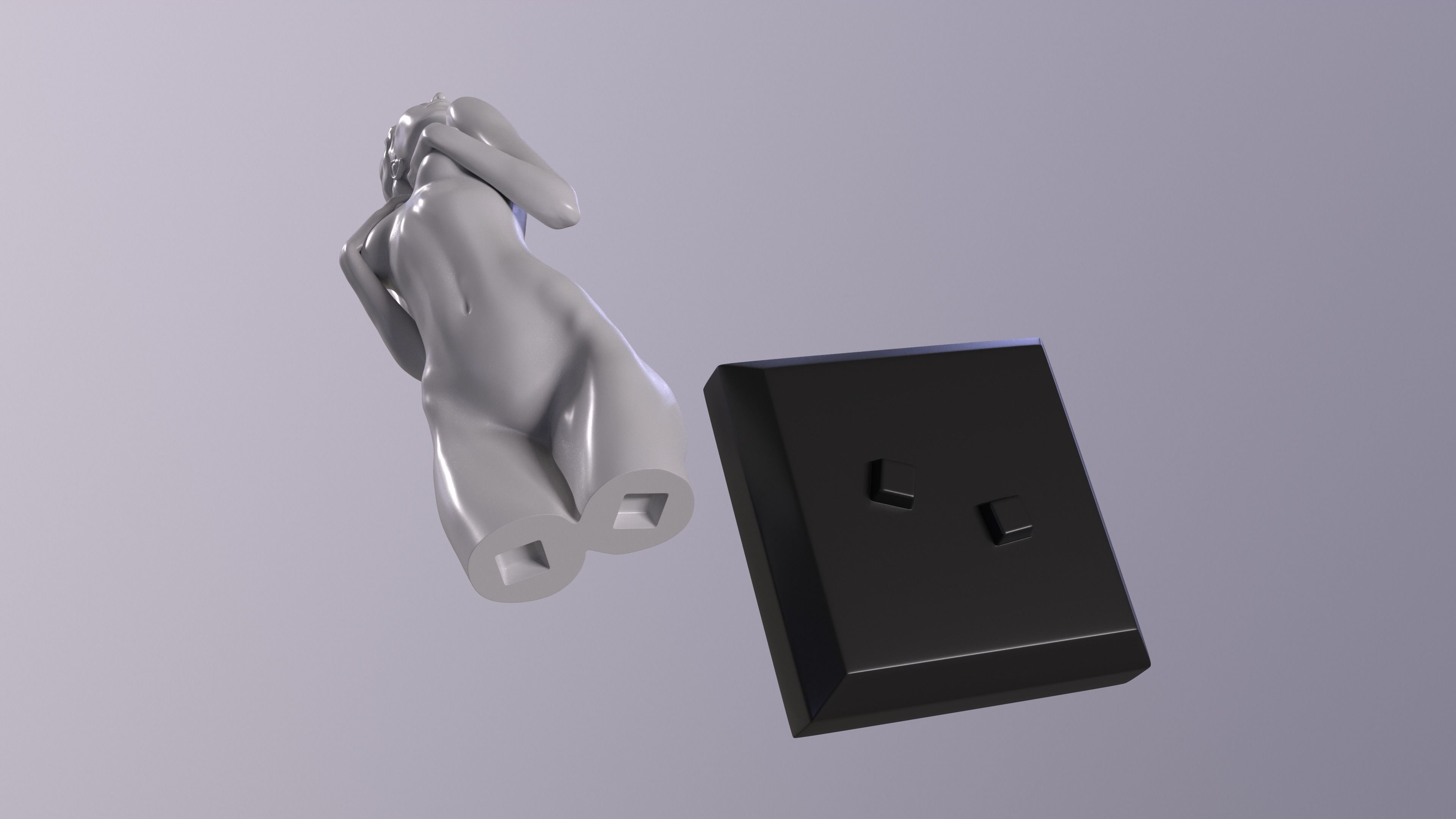 Nymph Printable Figurine 3D print model_17