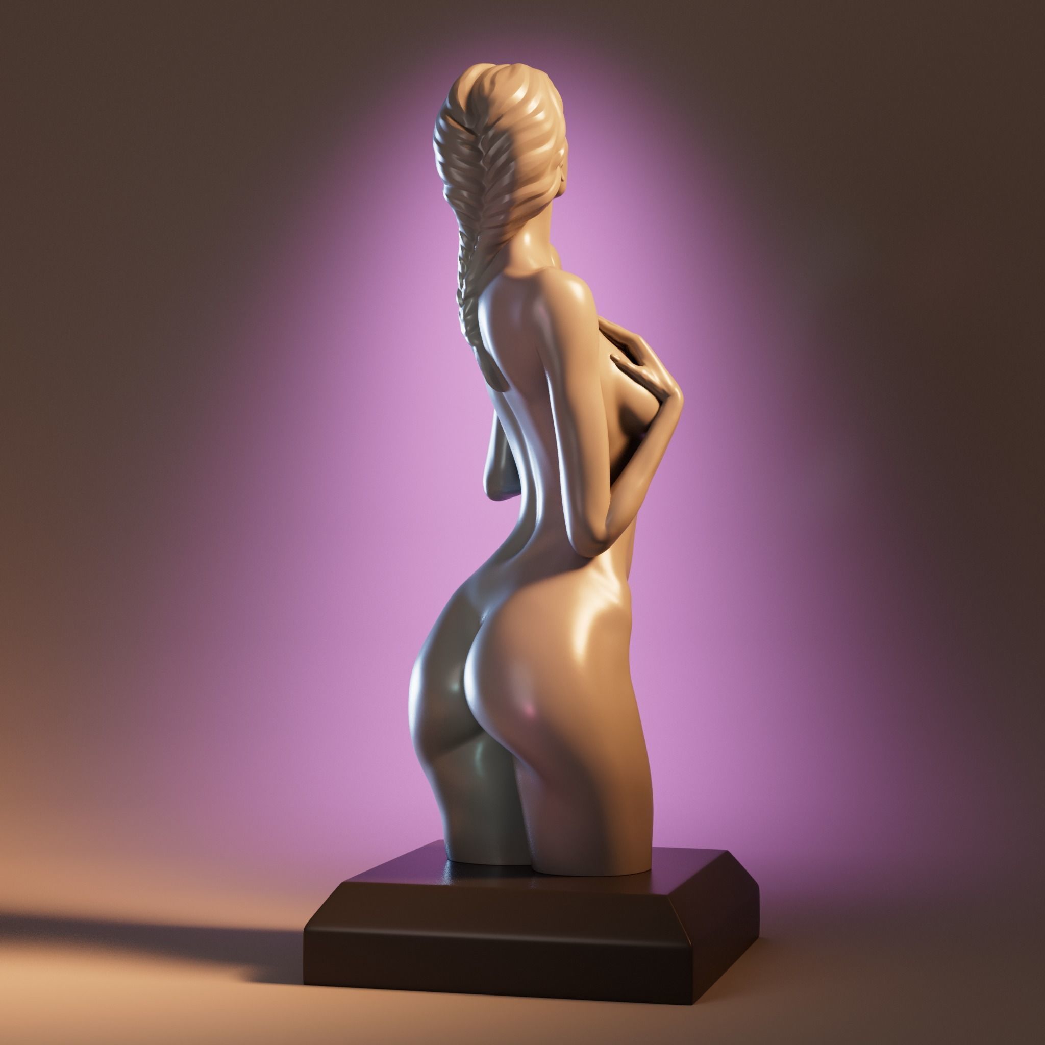 Nymph Printable Figurine 3D print model_3