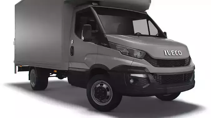 Iveco Daily Luton Box Tail Lift 2014 3D model