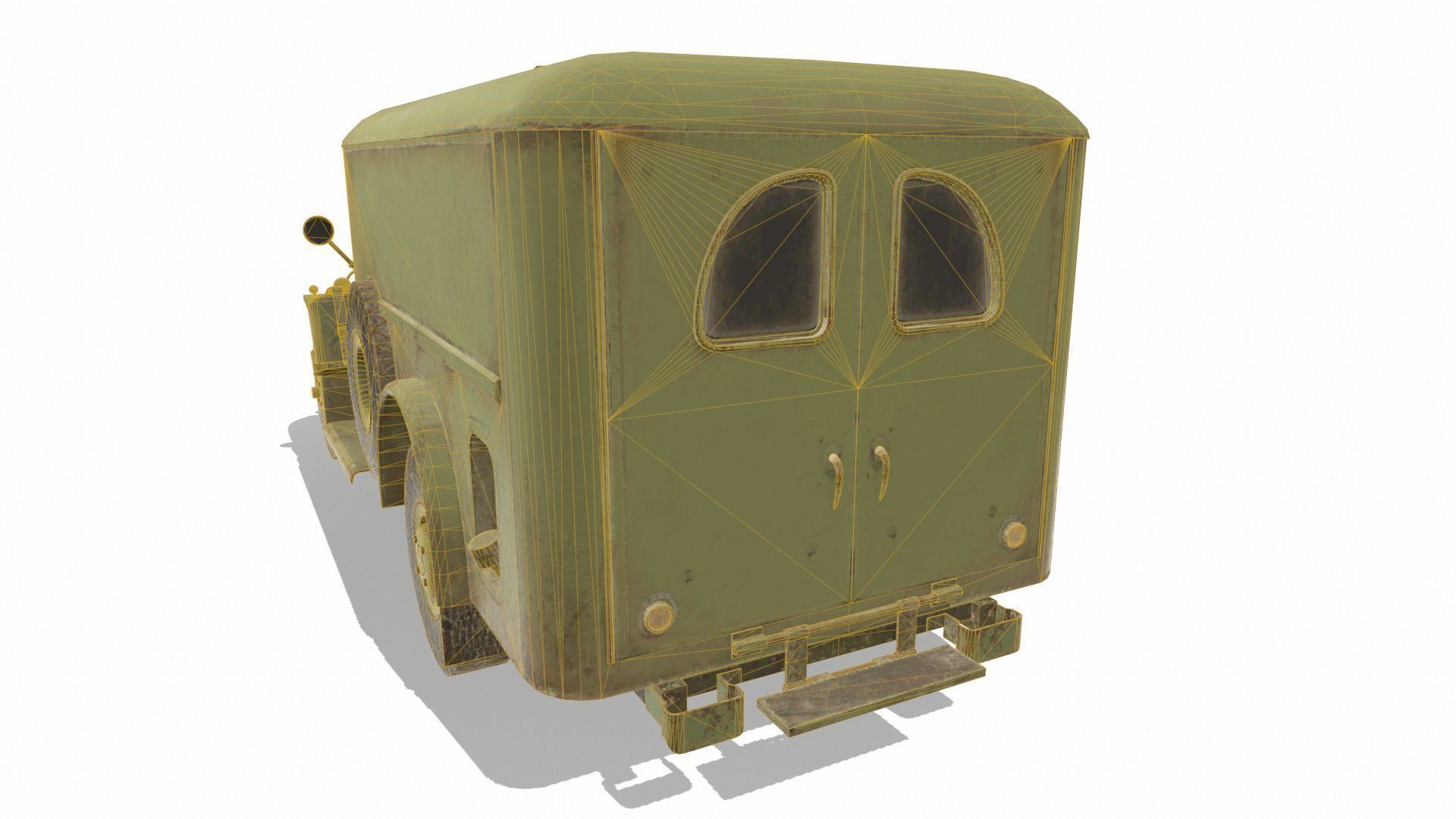 Dodge WC54 Low-poly 3D model_9