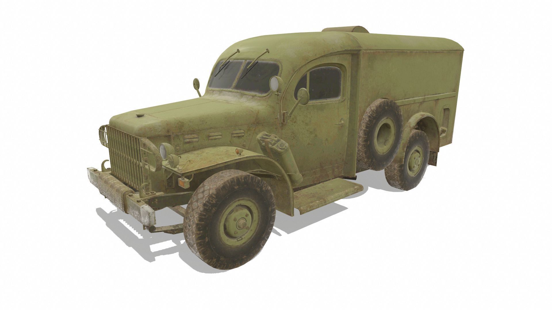 Dodge WC54 Low-poly 3D model_2