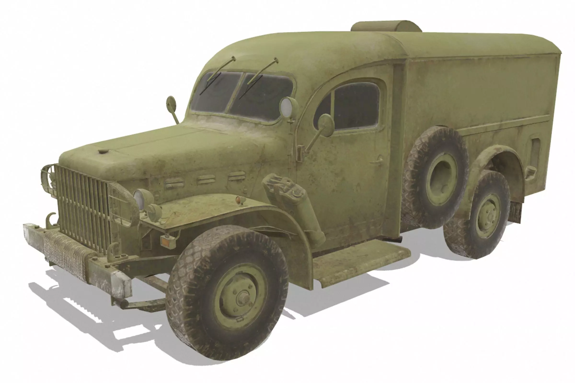 Dodge WC54 Low-poly 3D model_0