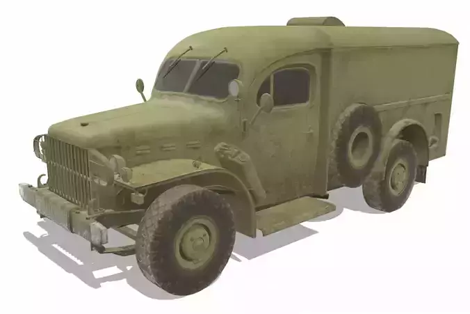 Dodge WC54 Low-poly 3D model