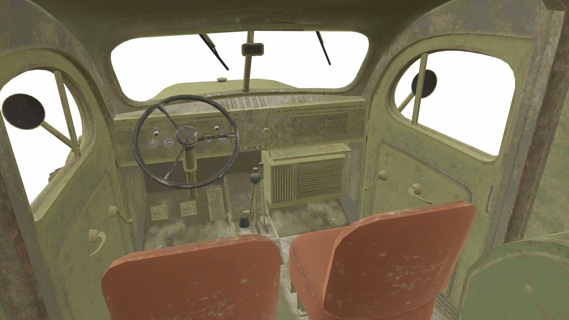 Dodge WC54 Low-poly 3D model_4